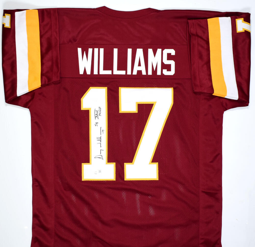 Doug Williams Autographed Maroon Pro Style Jersey w/SB MVP- Beckett W Hologram