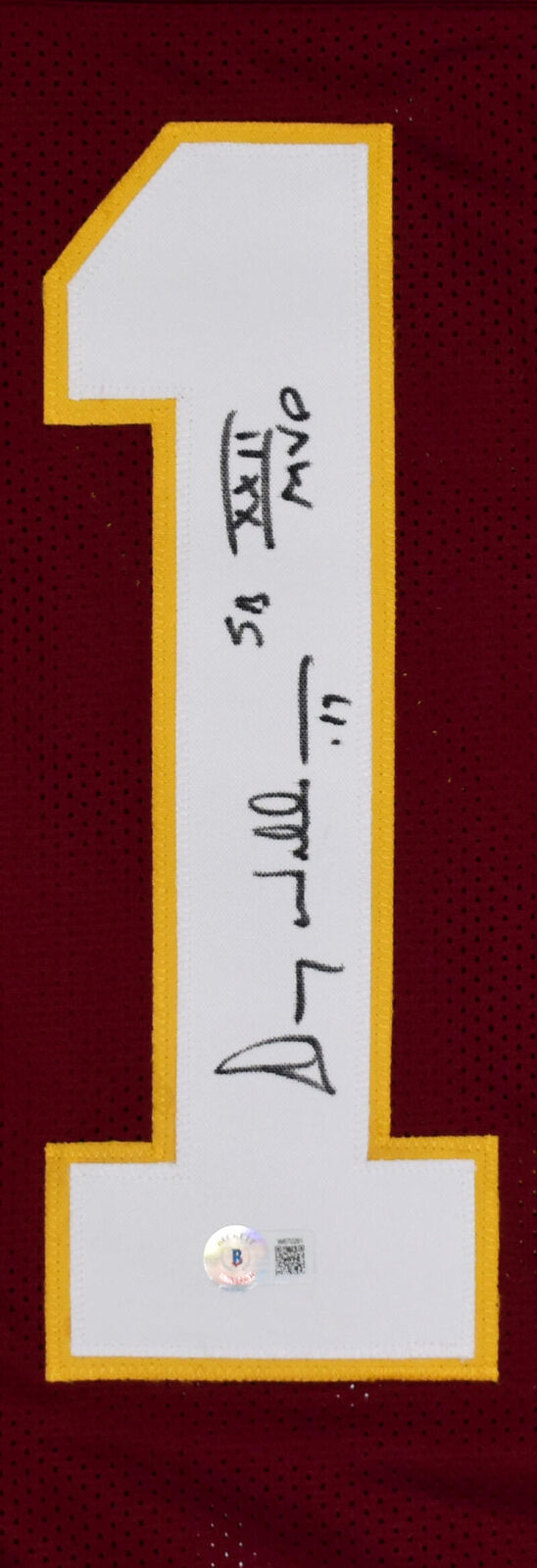 Doug Williams Autographed Maroon Pro Style Jersey w/SB MVP- Beckett W Hologram