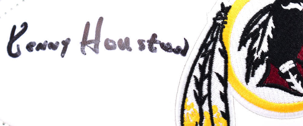 Kenny Houston Autographed Washington Logo Football w/HOF- Prova *Black