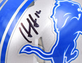 Hendon Hooker Autographed Detroit Lions Speed Mini Helmet-Beckett W Hologram
