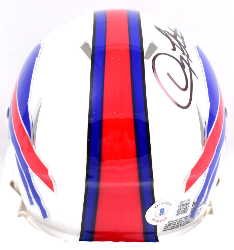 Doug Flutie Autographed Buffalo Bills Speed Mini Helmet-Beckett W Hologram