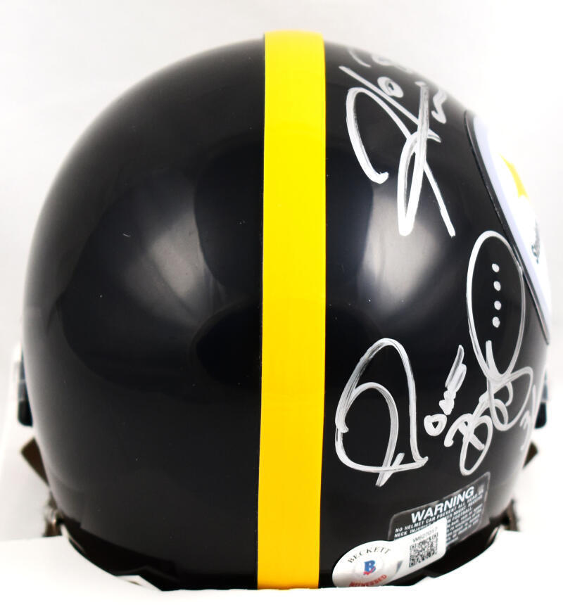 Jerome Bettis Hines Ward Signed Pittsburgh Steelers Mini Helmet- Beckett W Holo