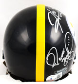 Jerome Bettis Hines Ward Signed Pittsburgh Steelers Mini Helmet- Beckett W Holo