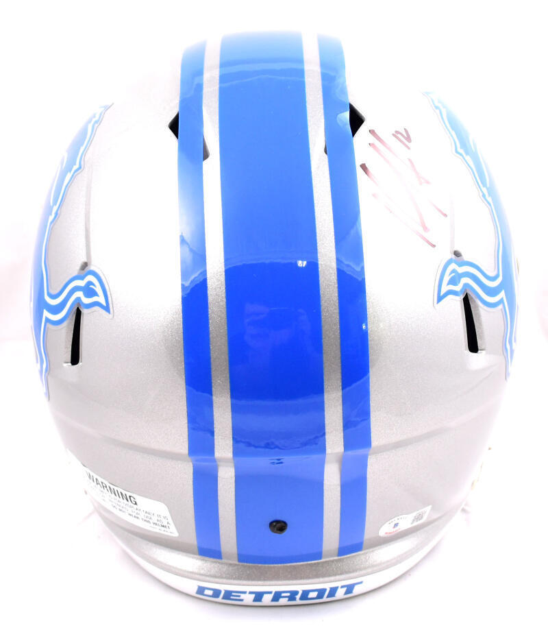 Hendon Hooker Autographed Detroit Lions F/S Speed Helmet - Beckett W Hologram