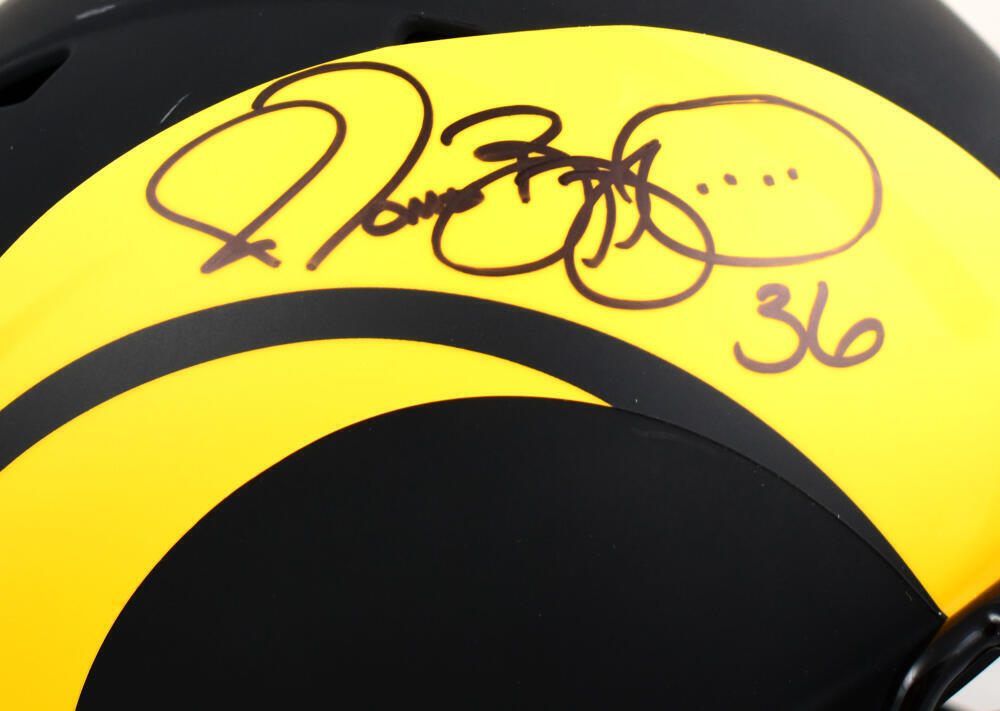 Jerome Bettis Autographed Rams Eclipse F/S Speed Helmet- Beckett W Hologram