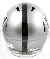 Josh Jacobs Autographed Raiders F/S Flash Speed Helmet #8- Beckett W Hologram