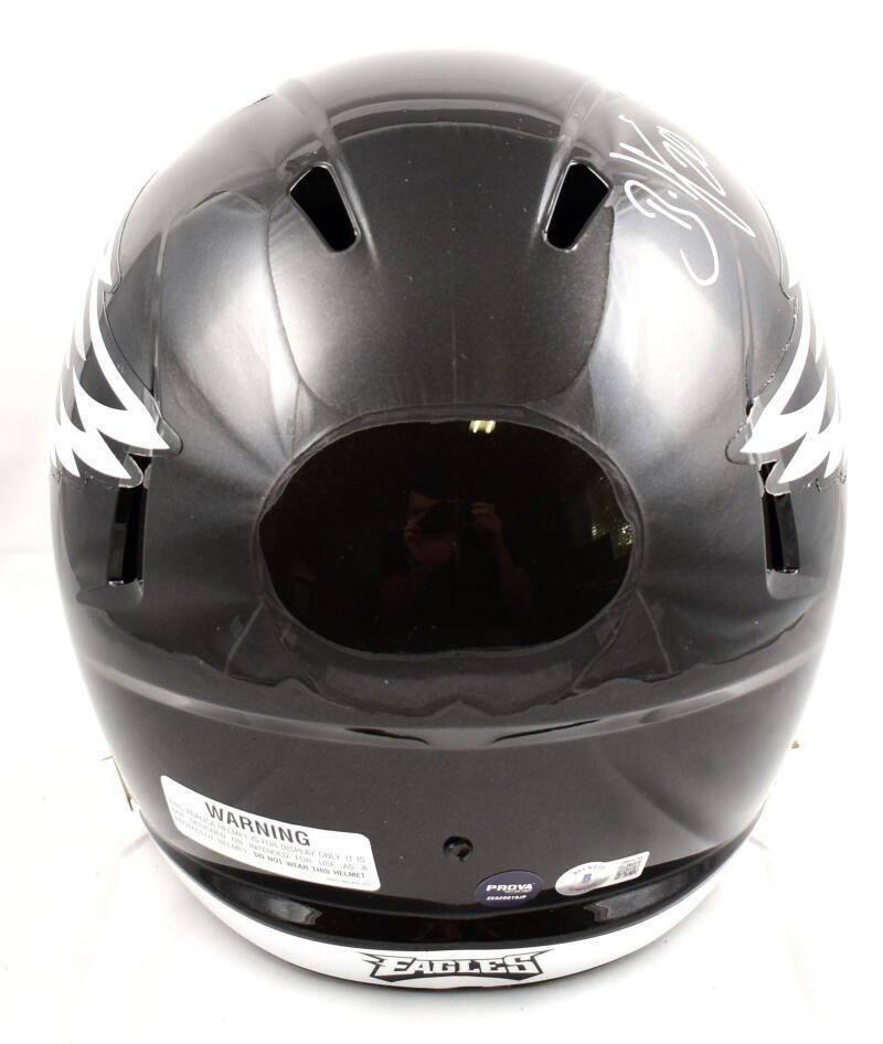 Brian Dawkins Autographed Eagles F/S Alternate Speed Helmet- Beckett W Hologram