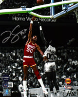 Ralph Sampson Autographed Rockets 8x10 Spotlight Photo w/HOF- Beckett W Hologram