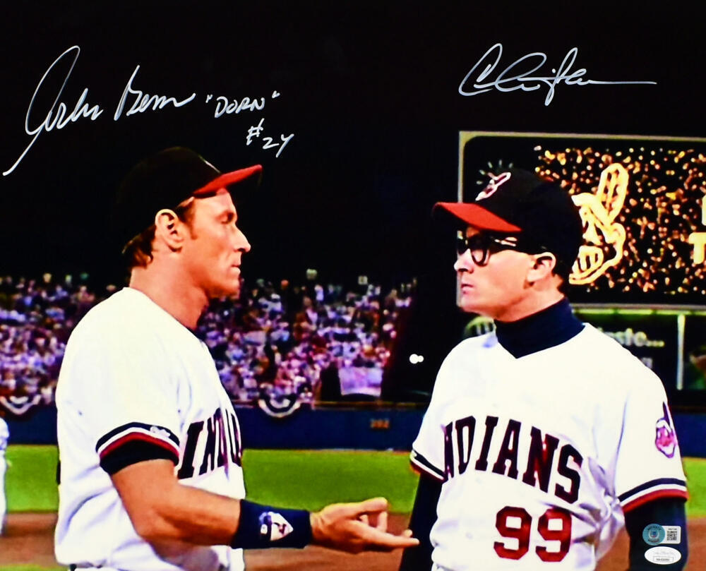 Charlie Sheen/Corbin Bernsen Signed Major League 16x20 Photo- Beckett W / JSA