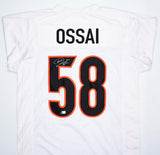Joseph Ossai Autographed White Pro Style Jersey-Beckett W Hologram *Silver *5