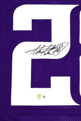 Adrian Peterson Autographed Purple Pro Style Jersey-Beckett W Hologram *Black *2