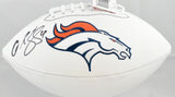 Champ Bailey Autographed Denver Broncos Logo Football-Beckett W Hologram *Black