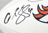 Champ Bailey Autographed Denver Broncos Logo Football-Beckett W Hologram *Black