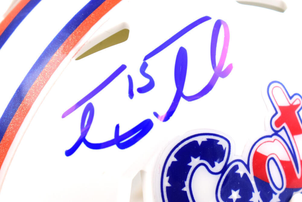 Tim Tebow Autographed Gators Stars & Stripes Speed Mini Helmet - Beckett W Holo