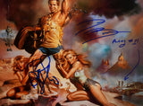 Chase Anthony M. Hall Barron Angelo Autographed 18X12 Vacation Photo - Beckett W