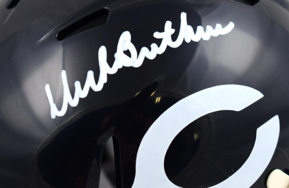 Dick Butkus Autographed Chicago Bears 62-73 Speed Mini Helmet - JSA W *White