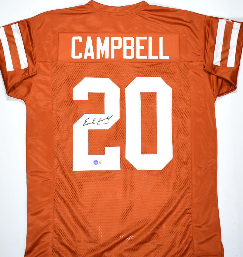 Earl Campbell Autographed Orange College Style Jersey - Beckett W Hologram