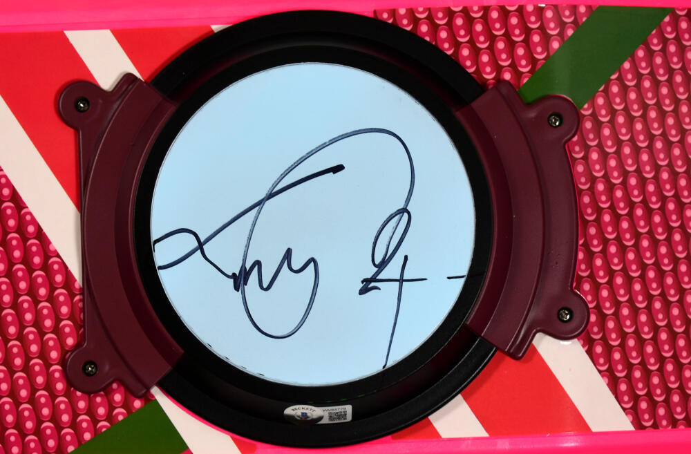 MICHAEL J FOX CHRISTOPHER LLOYD Autographed BACK TO THE FUTURE Hoverboard BAS #4