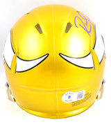 Randy Moss Autographed Minnesota Vikings Flash Speed Mini Helmet-Beckett W Holo