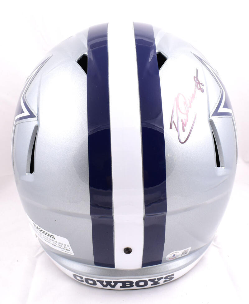 Pearson/Staubach/Dorsett Signed Cowboys F/S Speed Helmet-Beckett W Hologram