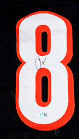 Chad Johnson Autographed Black Pro Style Jersey - Beckett W Hologram *Black *8
