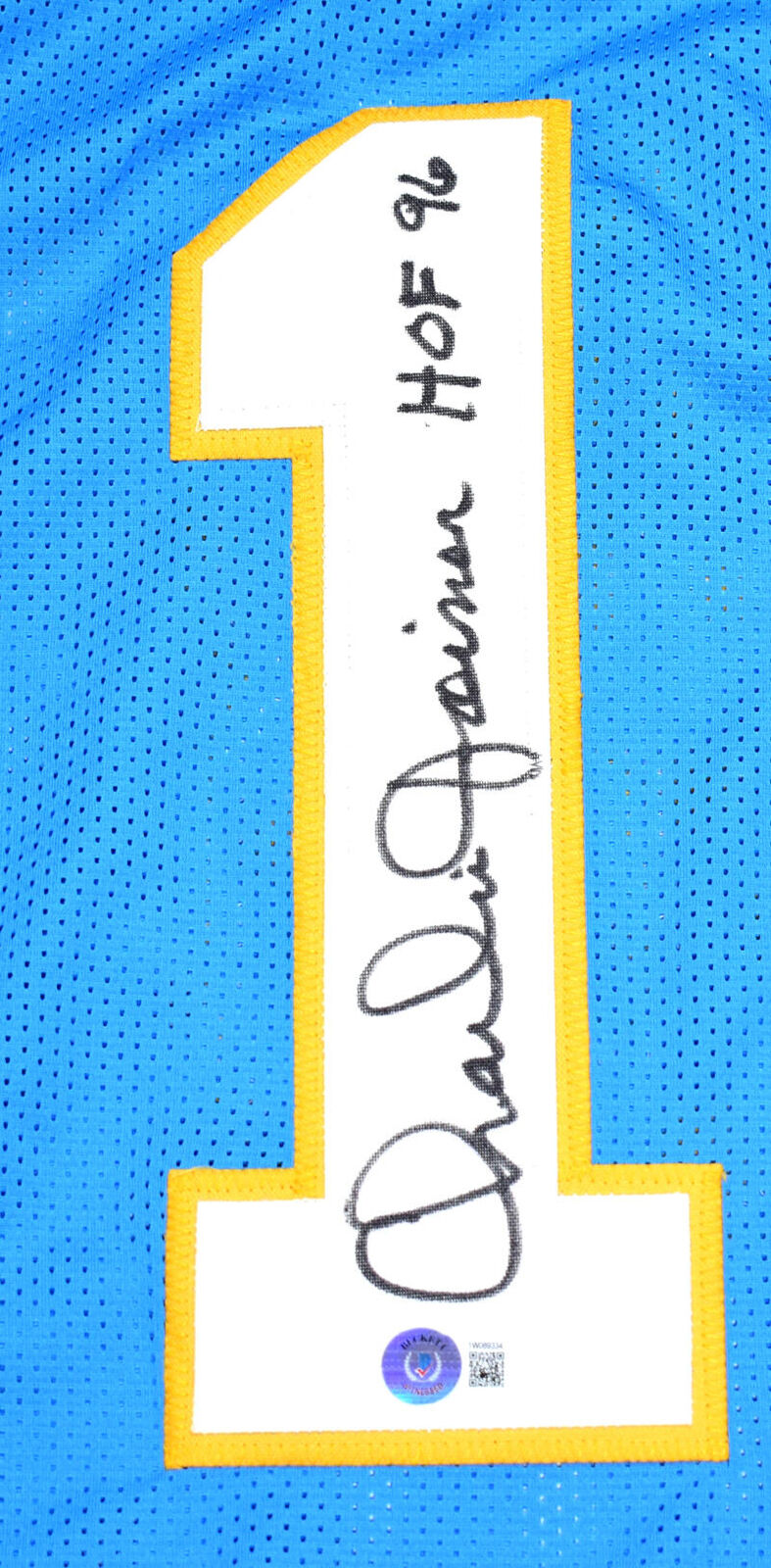 Charlie Joiner Autographed Blue Pro Style Jersey w/HOF- Beckett W Hologram