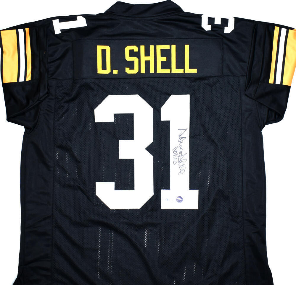 Donnie Shell Autographed Black Pro Style Jersey w/HOF-Beckett W Hologram *Black