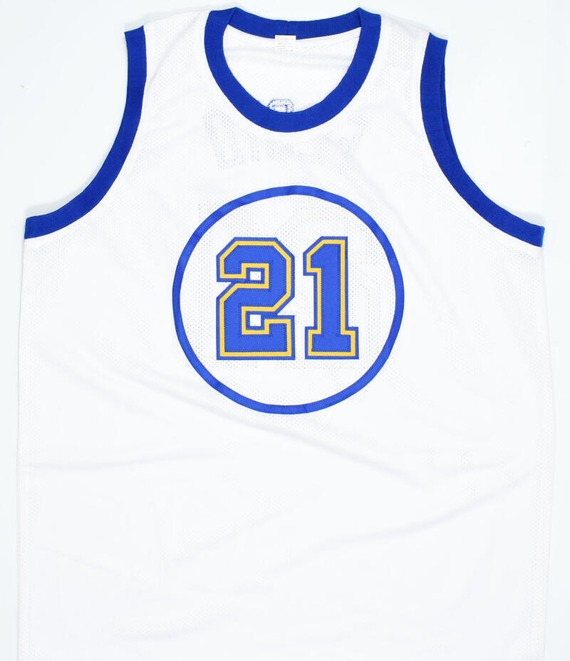 Sleepy Floyd Autographed White Pro Style Jersey- Beckett W Hologram *Silver