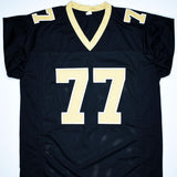 Willie Roaf Autographed Black Pro Style Jersey w/ HOF- Beckett W Hologram *Black
