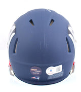 Ty Law Autographed New England Patriots AMP Speed Mini Helmet- Beckett W Holo