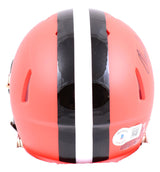 Ozzie Newsome Autographed Browns Speed Mini Helmet w/HOF- Beckett W Hologram