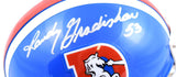 Randy Gradishar Autographed Denver Broncos 75-96 Mini Helmet- Prova *Silver
