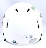 D'Andre Swift Autographed Eagles Lunar Speed Mini Helmet-Beckett W Holo *Green
