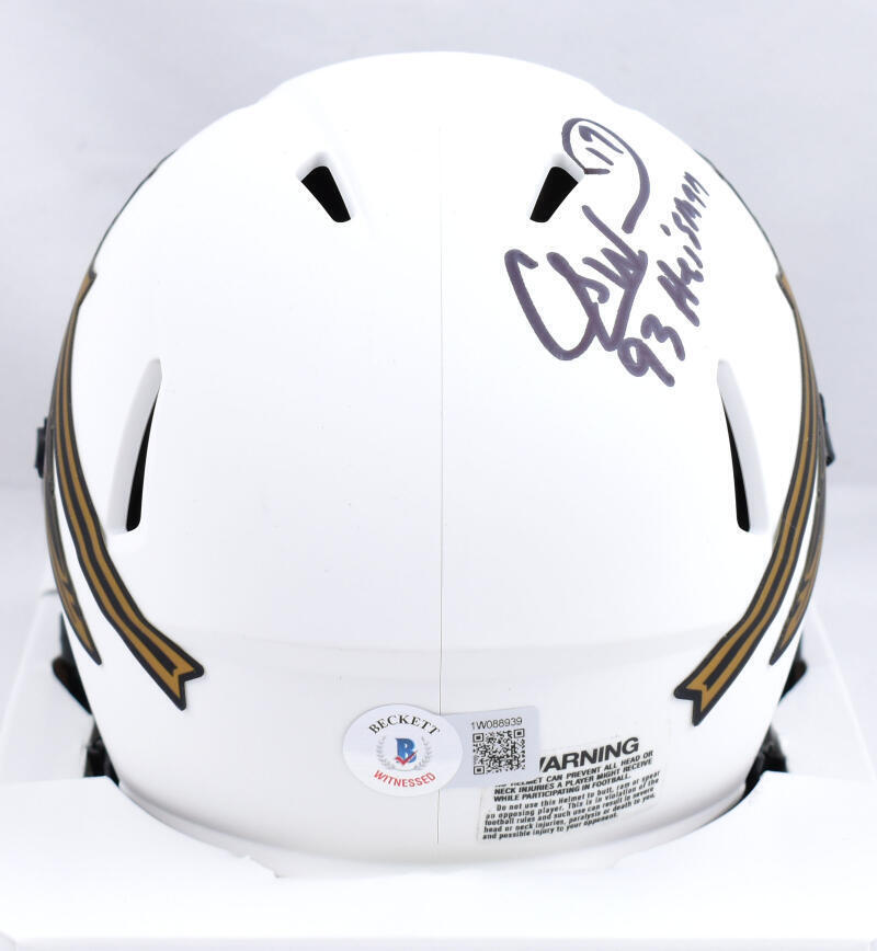 Charlie Ward Signed Florida State Lunar Speed Mini Helmet w/93 Heisman-Beckett W