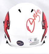 Derrick Brooks signed Buccaneers Lunar Speed Mini Helmet- Beckett W Hologram*Red