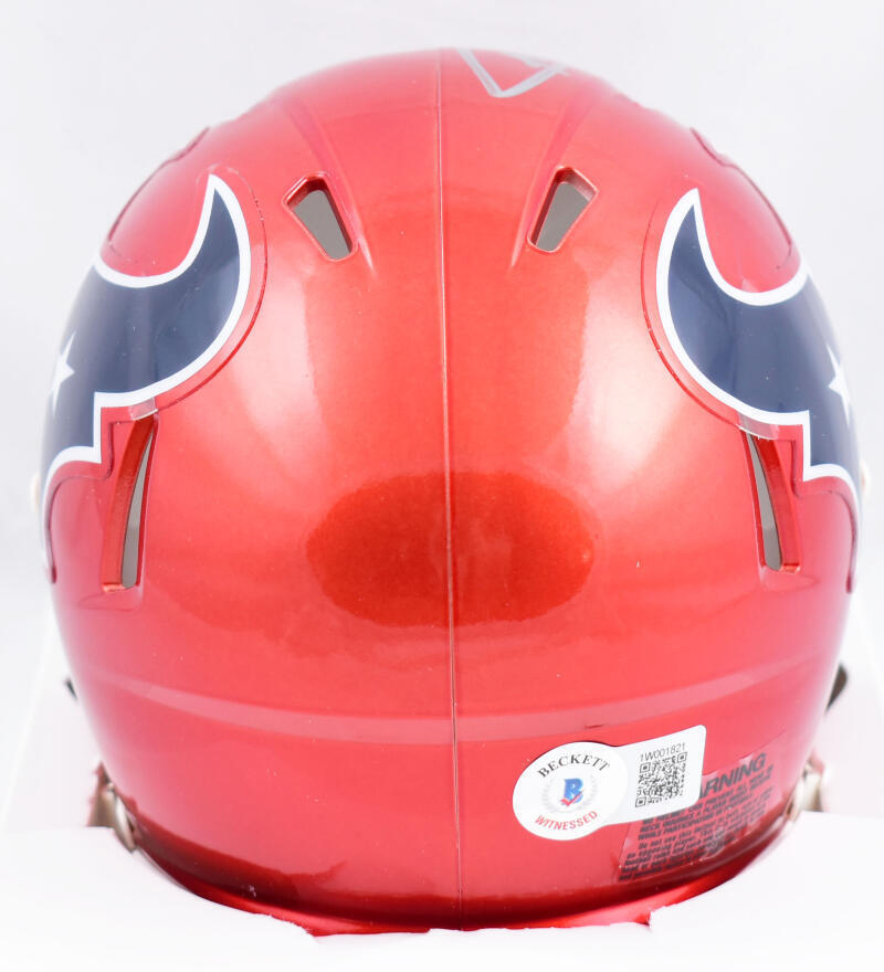 Christian Harris Signed Texans Alternate 2022 Speed Mini Helmet - Beckett W Holo