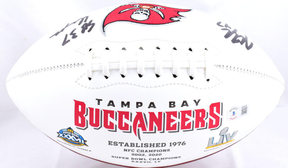 John Lynch Autographed Buccaneers Logo Football w/SB 37-Beckett W Hologram