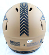 Roger Staubach Signed Cowboys F/S Salute to Service 2023 Speed Helmet- Beckett W
