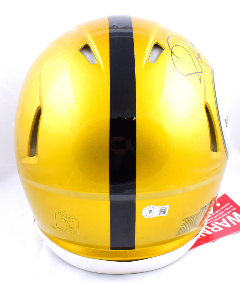 Jerome Bettis Signed Steelers F/S Flash Speed Authentic Helmet - Beckett W *thin