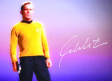 William Shatner Autographed Star Trek 16x20 Rock Photo - Beckett W Hologram
