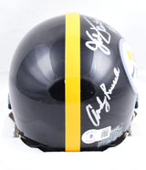 Ham Lambert Russell Autographed Pittsburgh Steelers Mini Helmet-Beckett W Holo