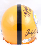 Ham Lambert Russell Autographed Pittsburgh Steelers 62 Mini Helmet-Beckett Holo