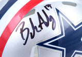 Brandon Aubrey Autographed Dallas Cowboys Speed 1976 Mini Helmet- Beckett W Holo