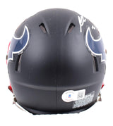 Steven Nelson Autographed Houston Texans Flat Black Speed Mini Helmet-Beckett W