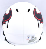 Xavier Hutchinson Signed Houston Texans Lunar Speed Mini Helmet-Beckett W Holo