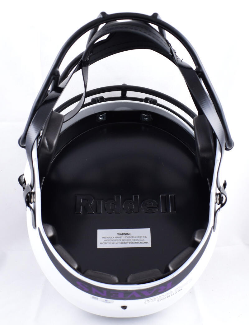 Ray Lewis Autographed Baltimore Ravens F/S Lunar Speed Helmet-Beckett W Hologram