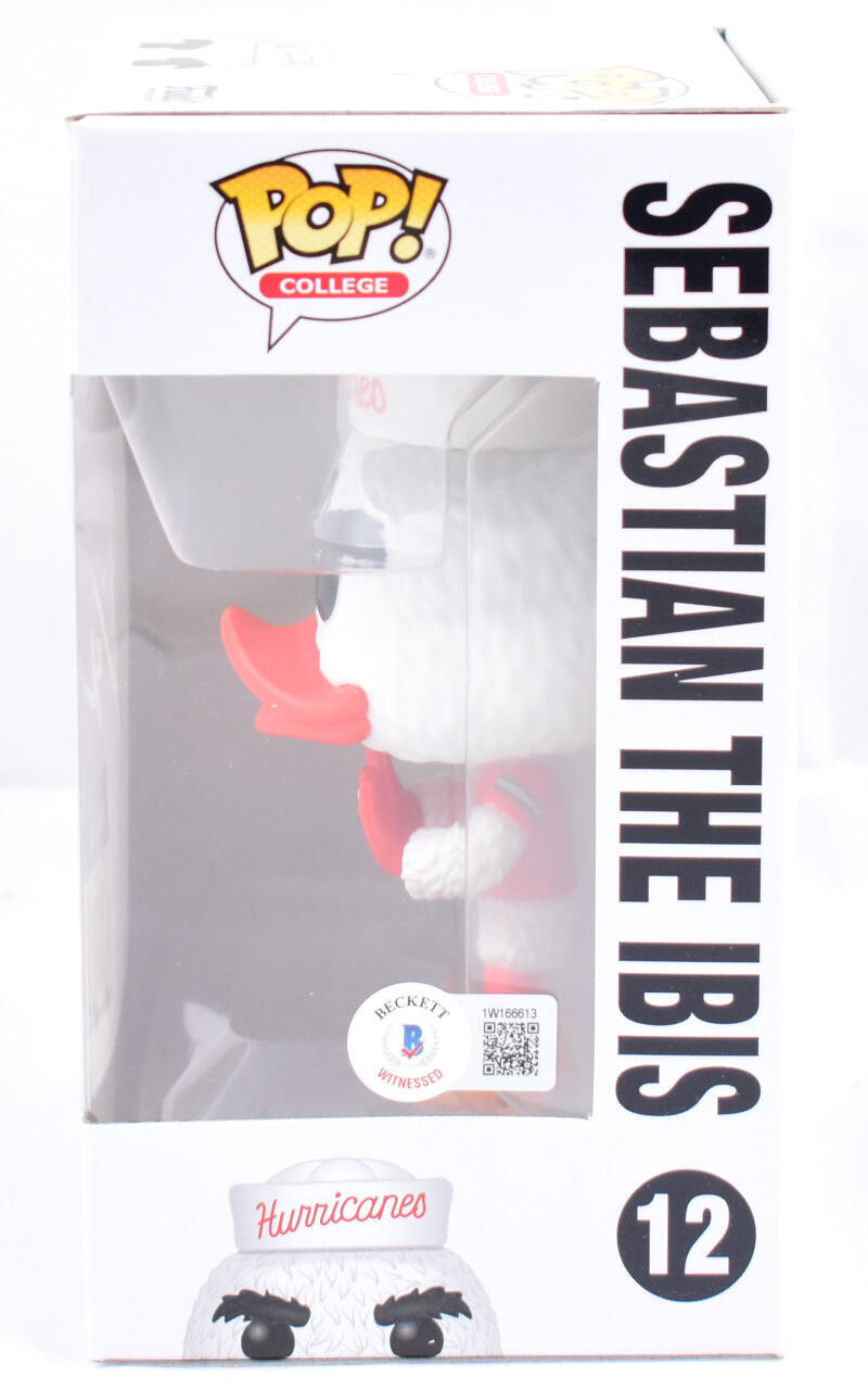 Ray Lewis Autographed Miami Hurricanes Funko #12- Beckett W Hologram *White