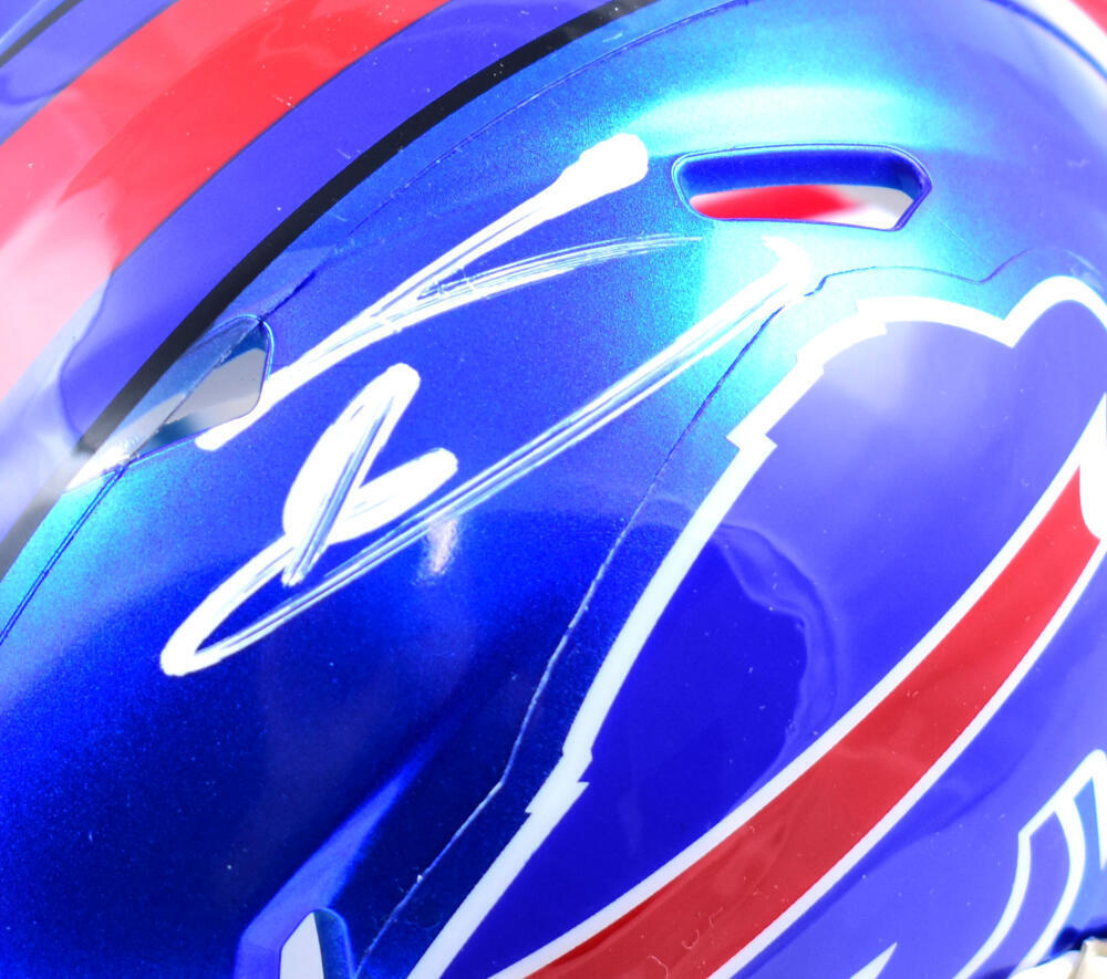 Stefon Diggs Signed Buffalo Bills Flash Speed Mini Helmet- Beckett W Holo *White