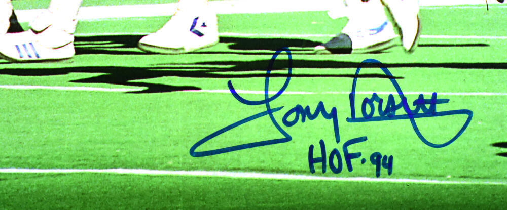 Tony Dorsett Autographed Cowboys 16x20 Vs. Eagles Photo w/HOF- Beckett W Holo