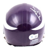 Cris Carter Autographed Minnesota Vikings 61-79 Mini Helmet w/HOF-Beckett W Holo